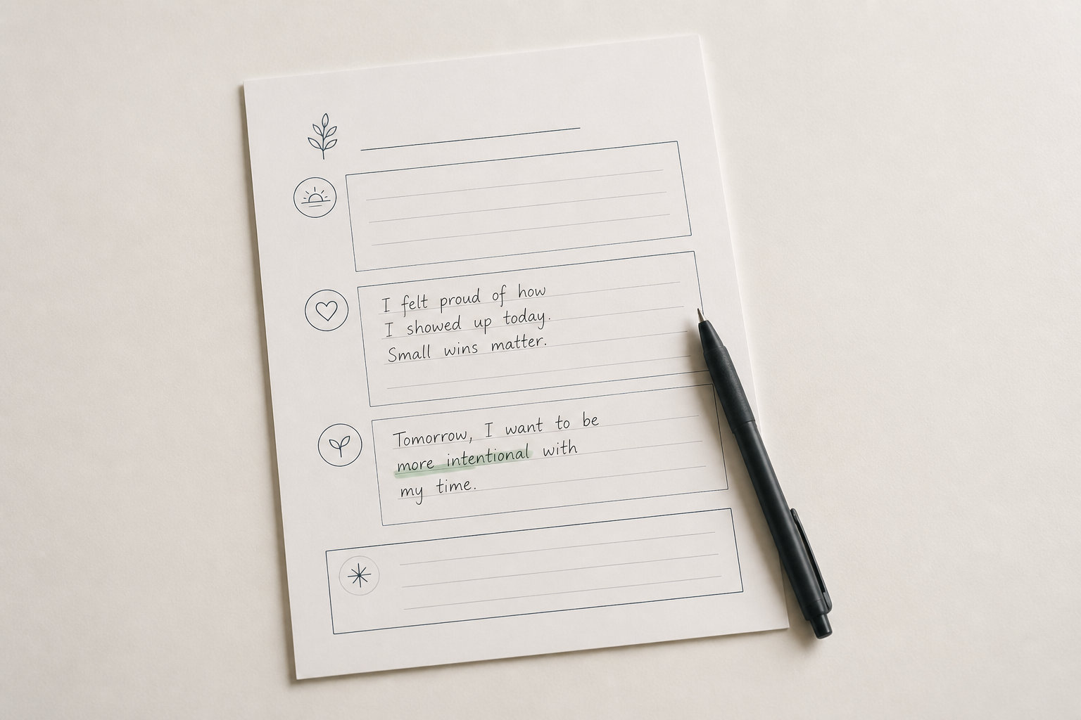 The Intentional Leadership Reflection Worksheet